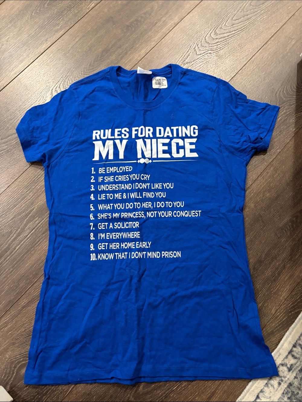 Port and Company Royal Blue Short-Sleeve Graphic Tee - Rules for Dating My Niece